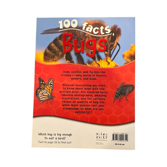 100 Facts Bugs by Miles Kelly - Very Good Condition - Picture 2 of 4